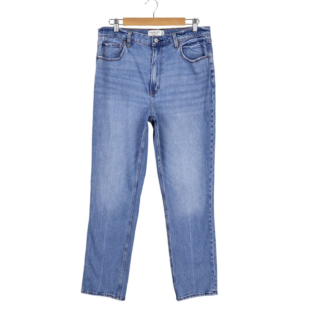 Abercrombie & Fitch The 90's Slim Straight Ultra High Rise Size 32 - Picture 1 of 6